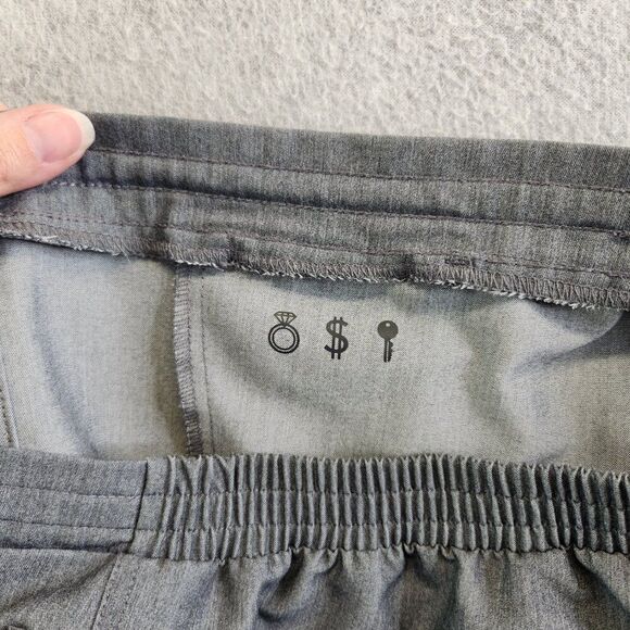 Figs Scrub Pants Womens Medium Gray Yola Skinny Leg Zip Cargo Blue Drawstring - Picture 8 of 16